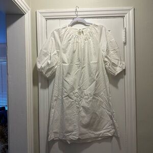 Banana Republic White Shift Dress